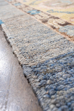 Antique Oushak Rug with Vibrant Palette