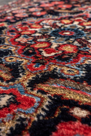 Antique Malayer Runner with Vibrant Colors