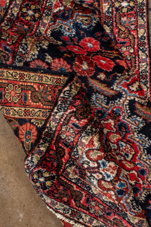 Antique Malayer Runner with Vibrant Colors