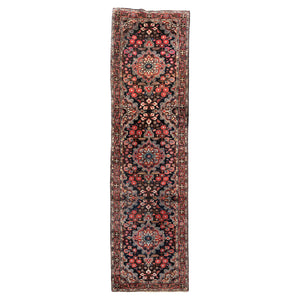 Antique Malayer Runner with Vibrant Colors